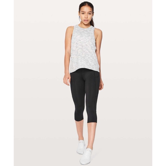 lululemon athletica Tops - Lululemon Squad Goals Tank Tiger Space Dye Black White Grey Activewear Gym
